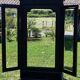 Dressmaker's cabinet with beveled triptych mirrors. (Mirror cabinet)