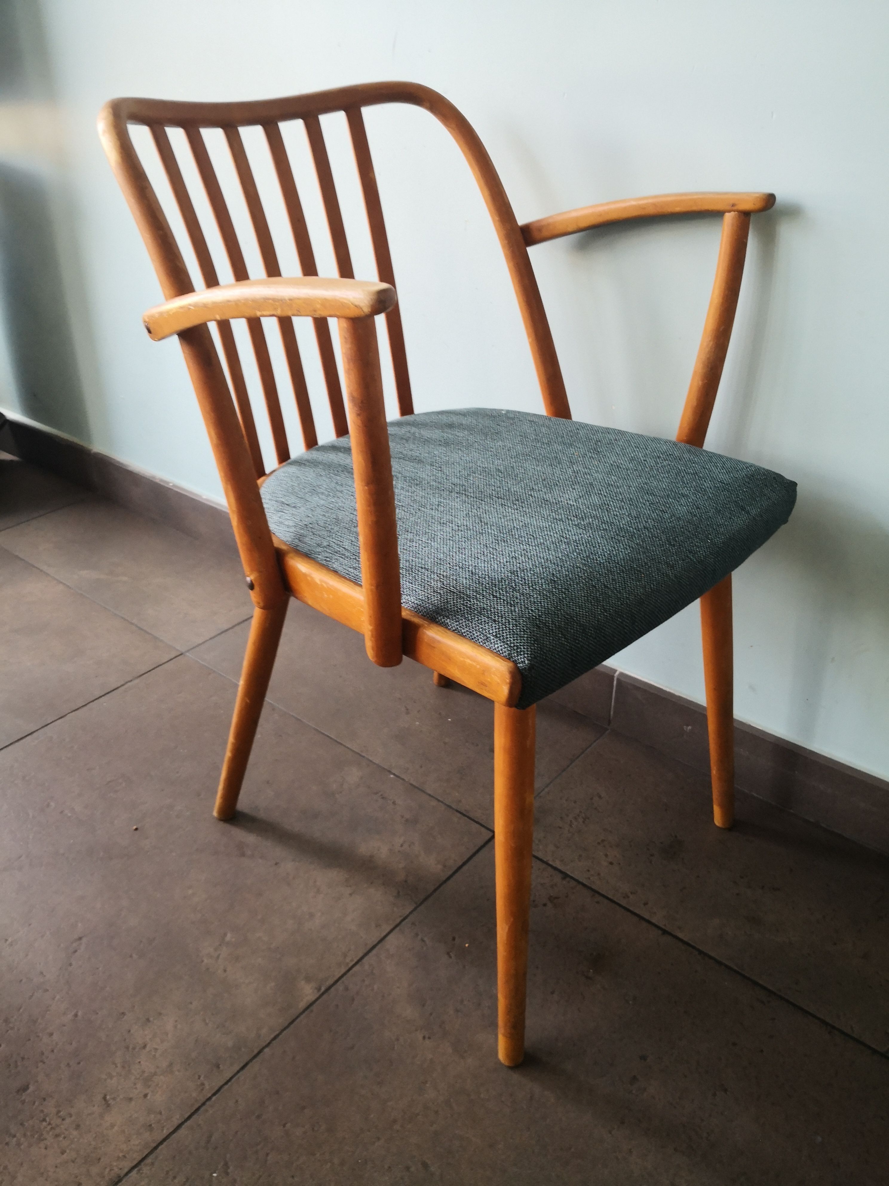 Pair of Scandinavian style armchairs, Antonin Suman, for TON, Czech Meal, 70s