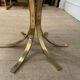Table basse laiton et verre fumé, 1970s