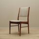 Ensemble de six chaises en acajou, design danois, années 1970, édition : Skovby Møbelfabrik