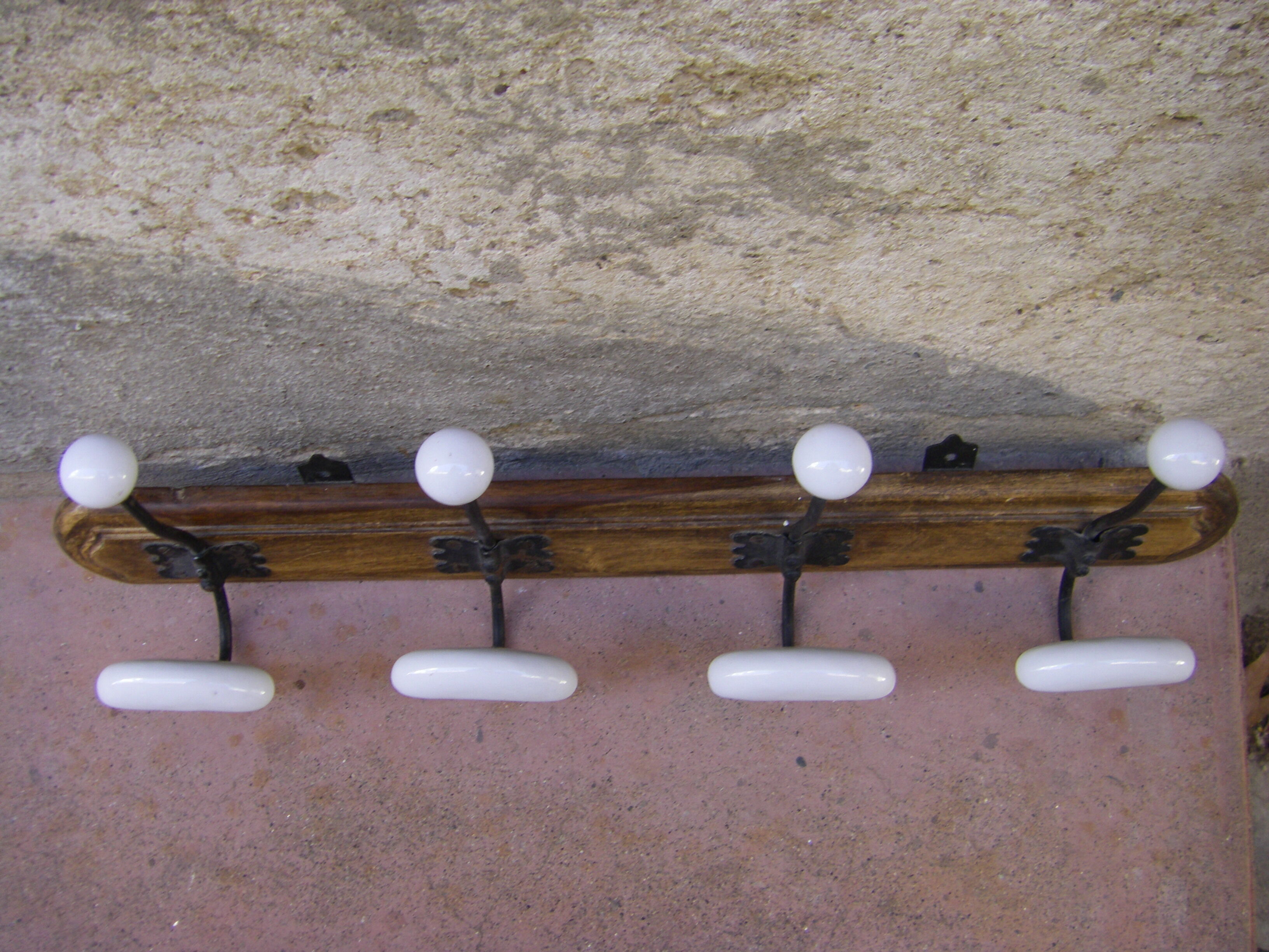 Vintage wall coat rack