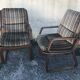 Vintage sled foot armchairs from the 70s