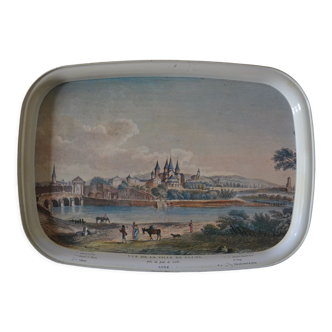 Plateau vintage Massilly ville de Cluny