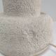 Sculptural lamp foot in natural stone design 70s
