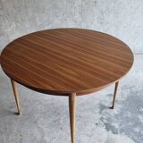 Table ronde extensible vintage