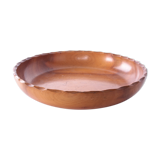 Vintage teak wooden high bowl or fruit bowl 1960s Denmark