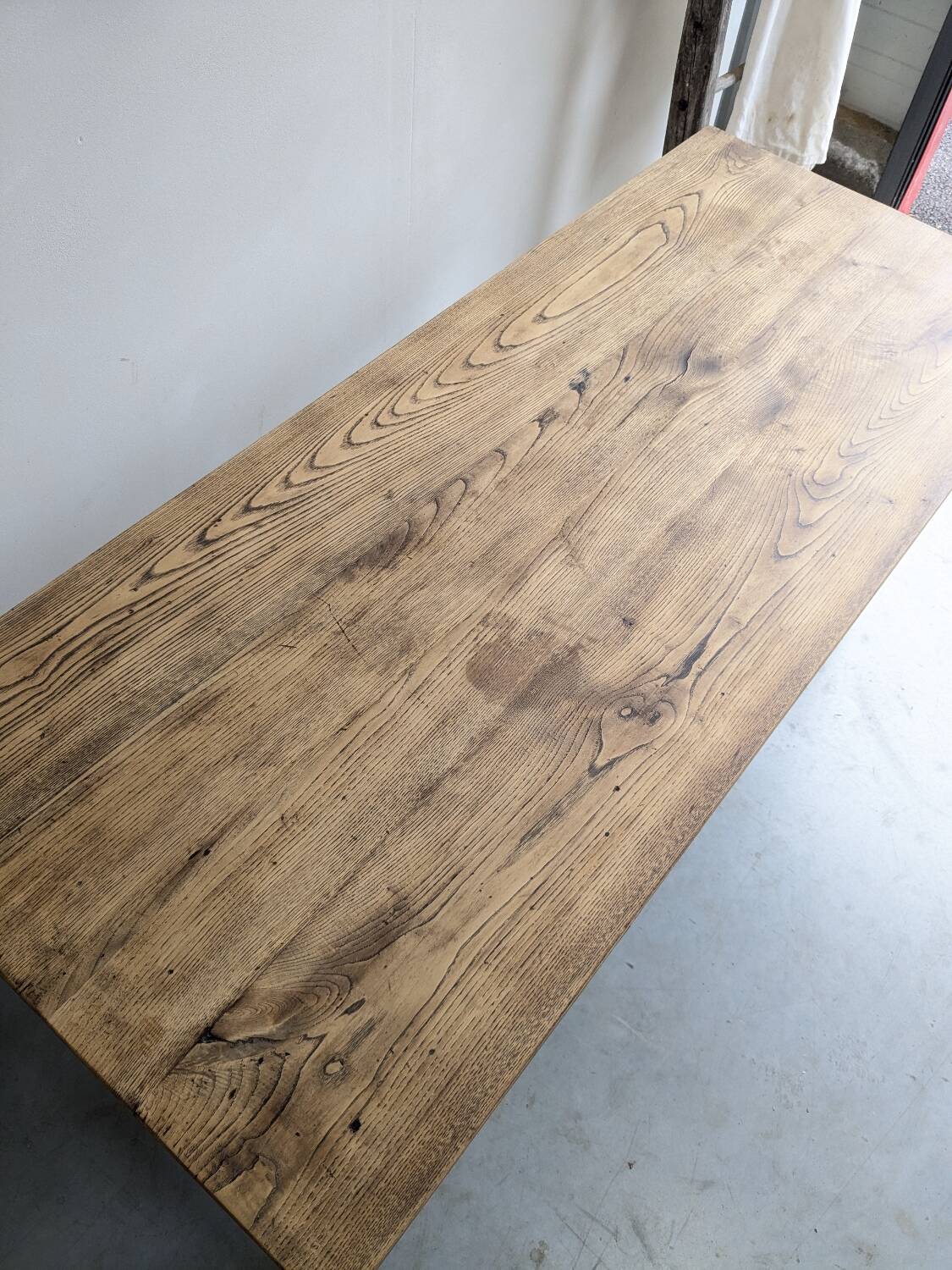 Solid oak farmhouse table