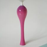 Candy pink opaline soliflore vase, 1950