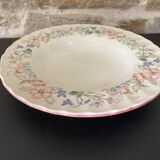 6 Myott Meaking English earthenware soup plates, Spring Fields decor