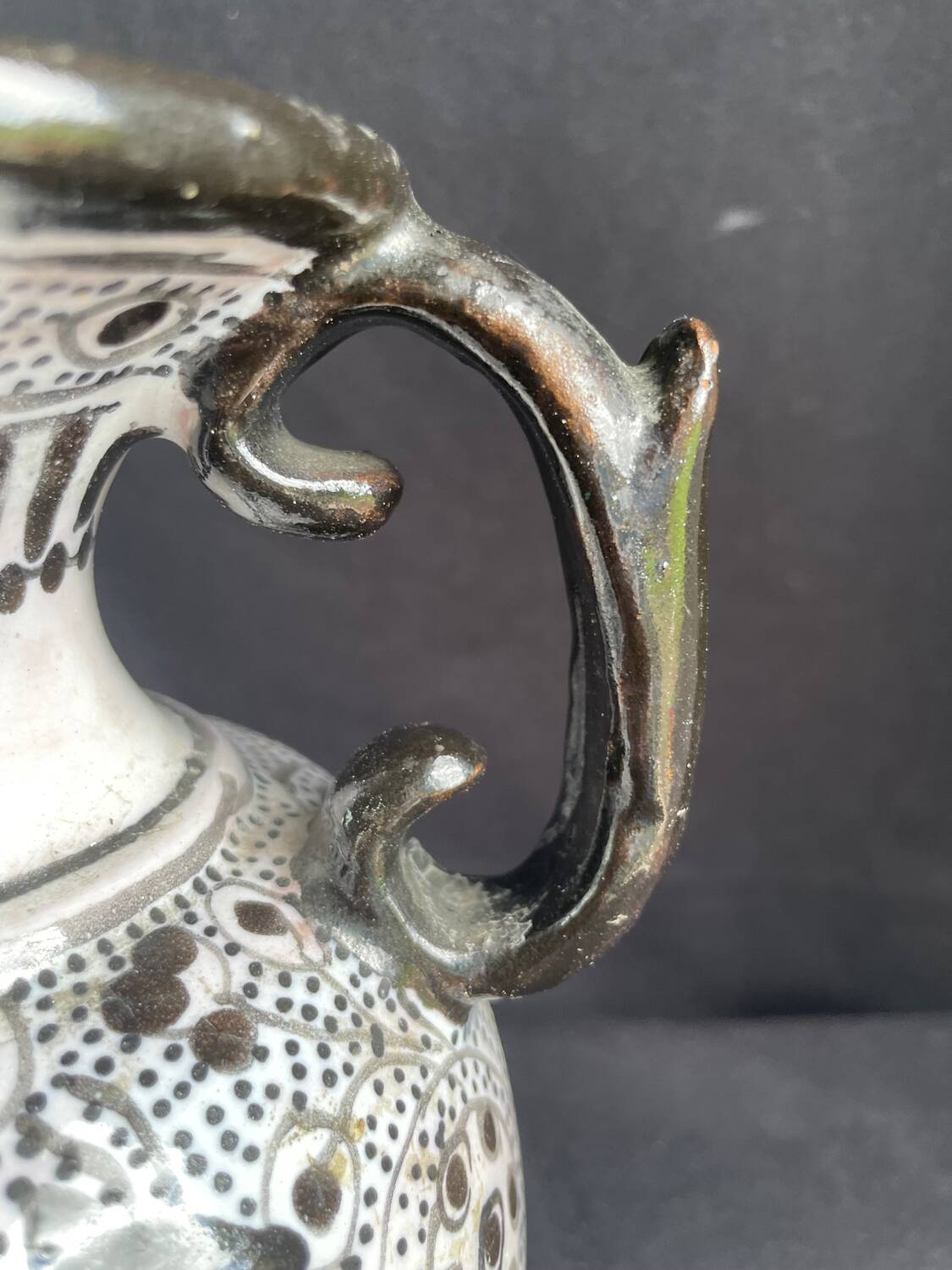 Nabeul vase, signed Tunisia, 1960s