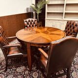 Round Art Deco Globe Wernicke Meeting Table