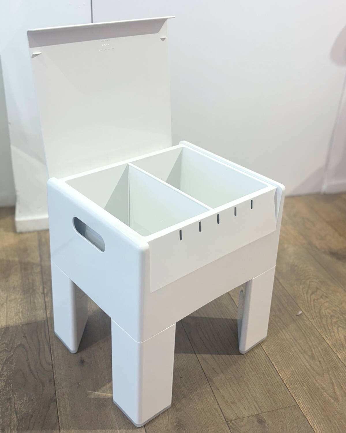 Gedy stool in white by Olaf Von Bohr