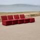 5-seater modular sofa, France, late 1970s.