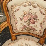 Pair of Louis xv convertible armchairs