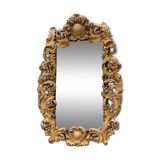 Frame In Carved Wood And Golden Early 18th Century On A Mirror Circa 1900 92x137cm