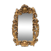 Frame In Carved Wood And Golden Early 18th Century On A Mirror Circa 1900 92x137cm