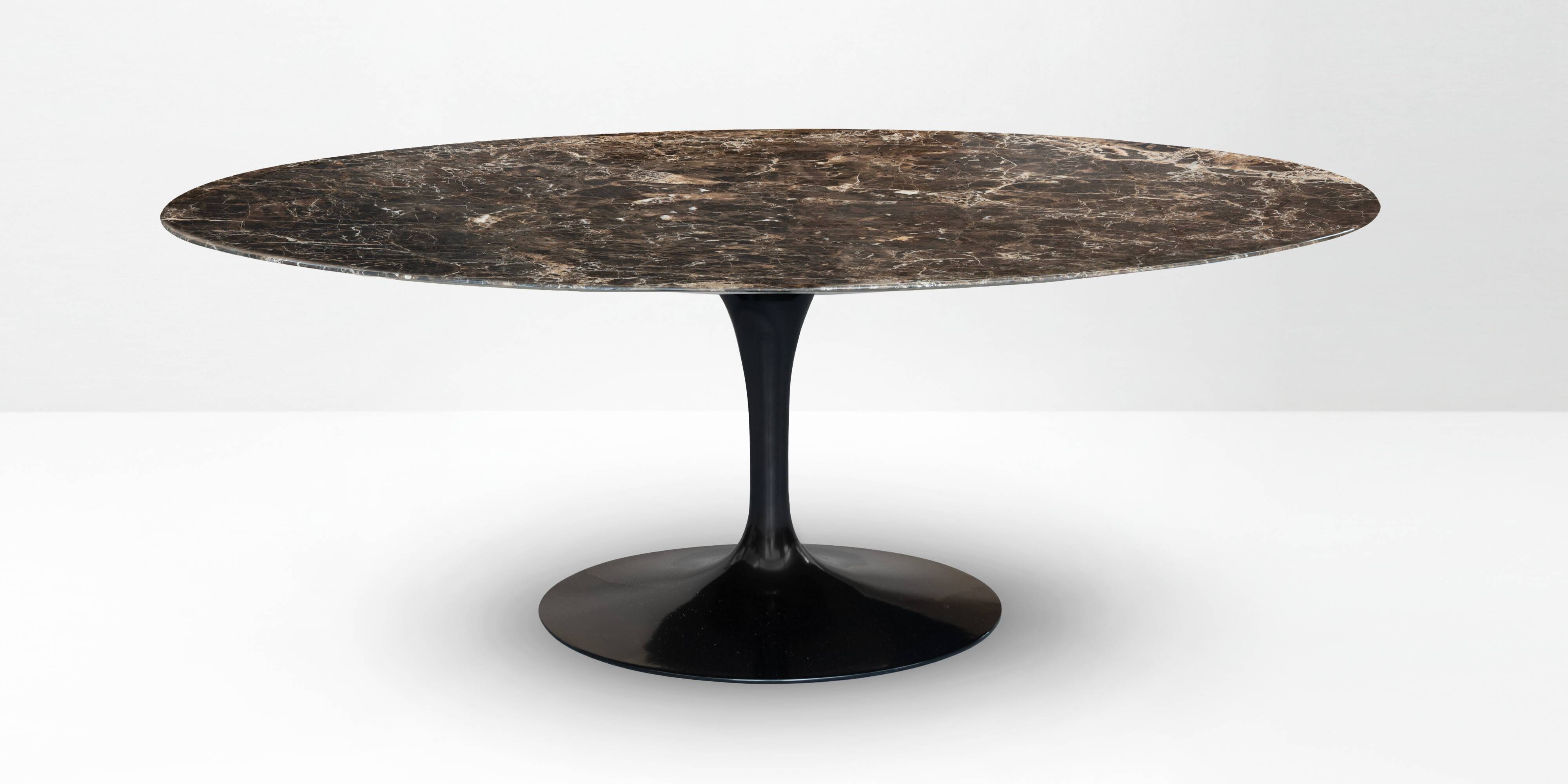 Original knoll tulip dining table (198x121cm) emperador glossy new condition!!