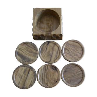 Lot dessous de verre en bois