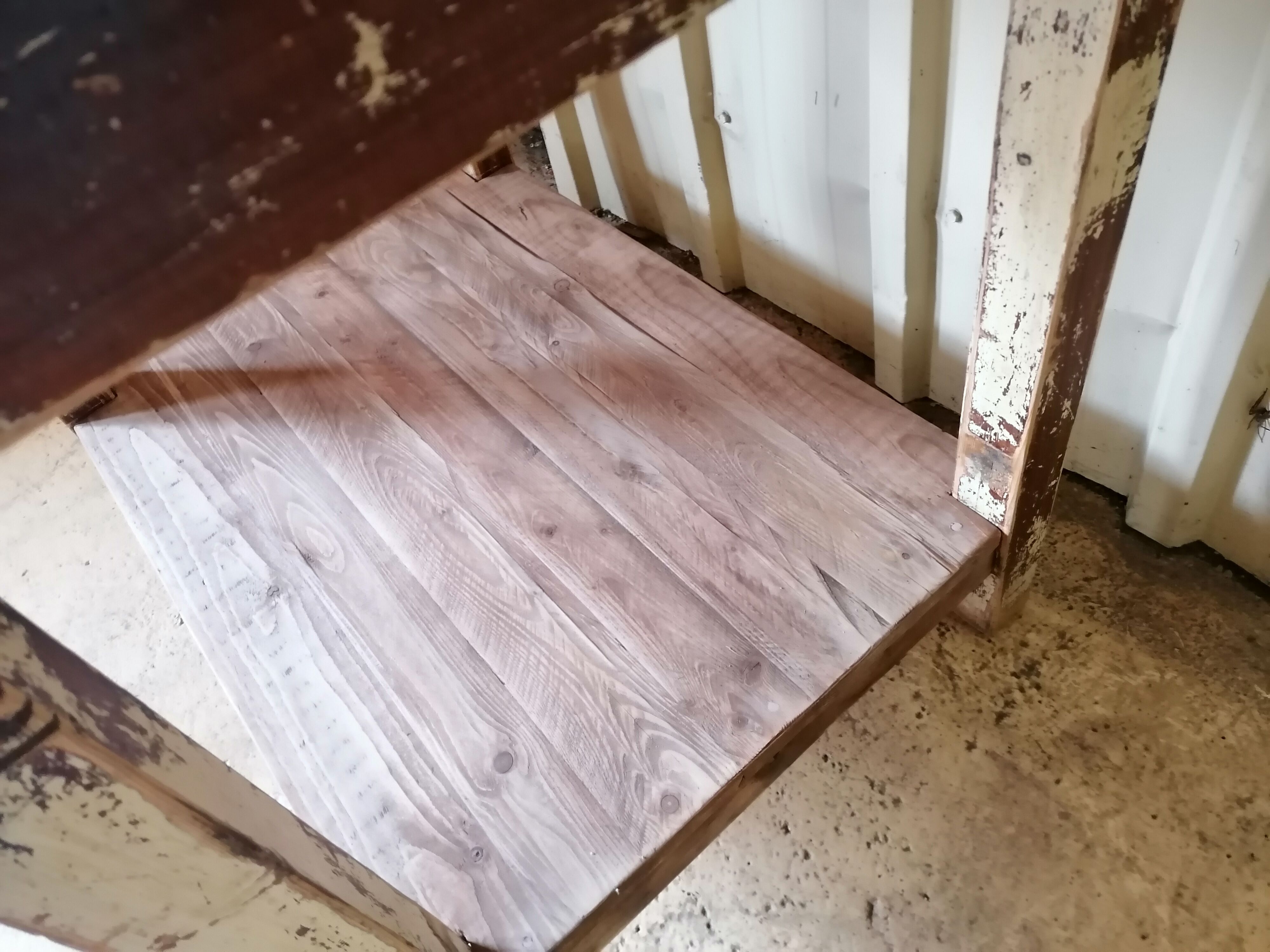 Small vintage wooden table