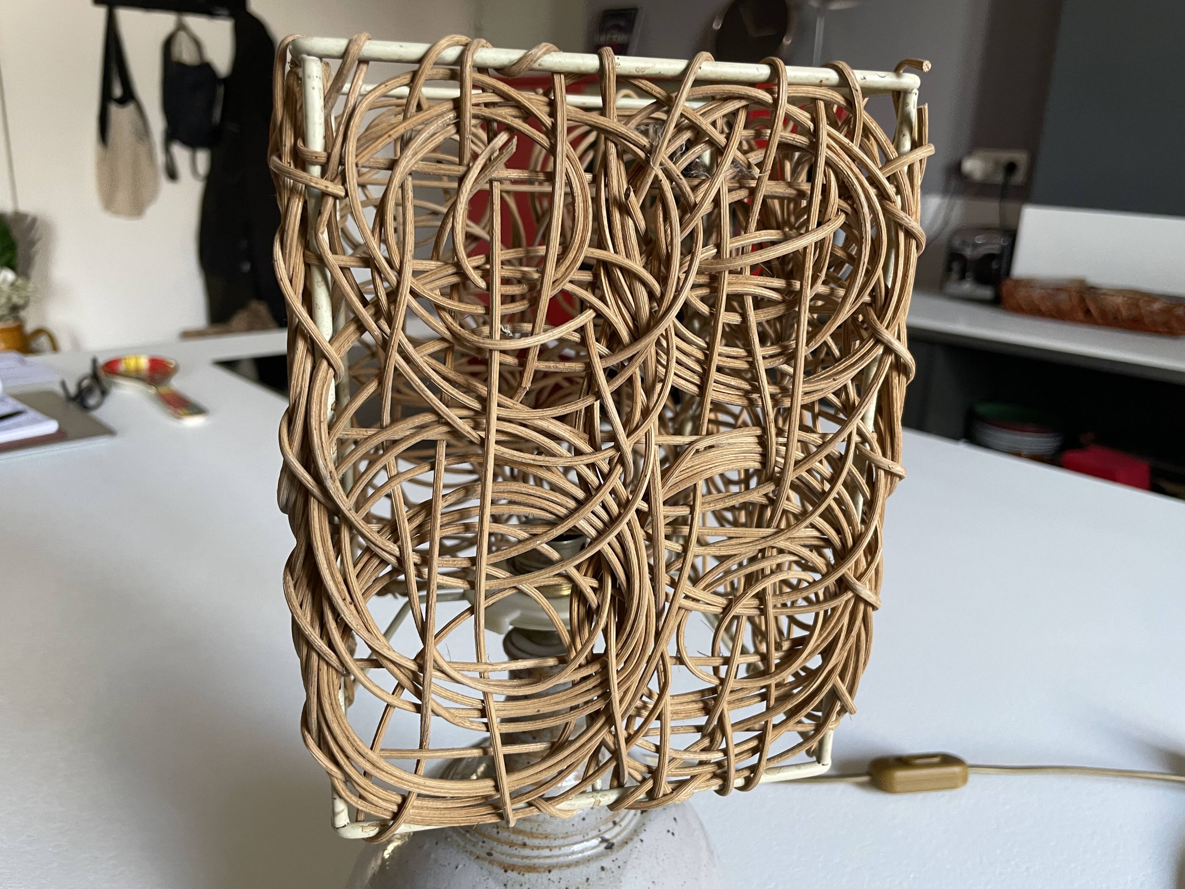 70s ceramic lamp