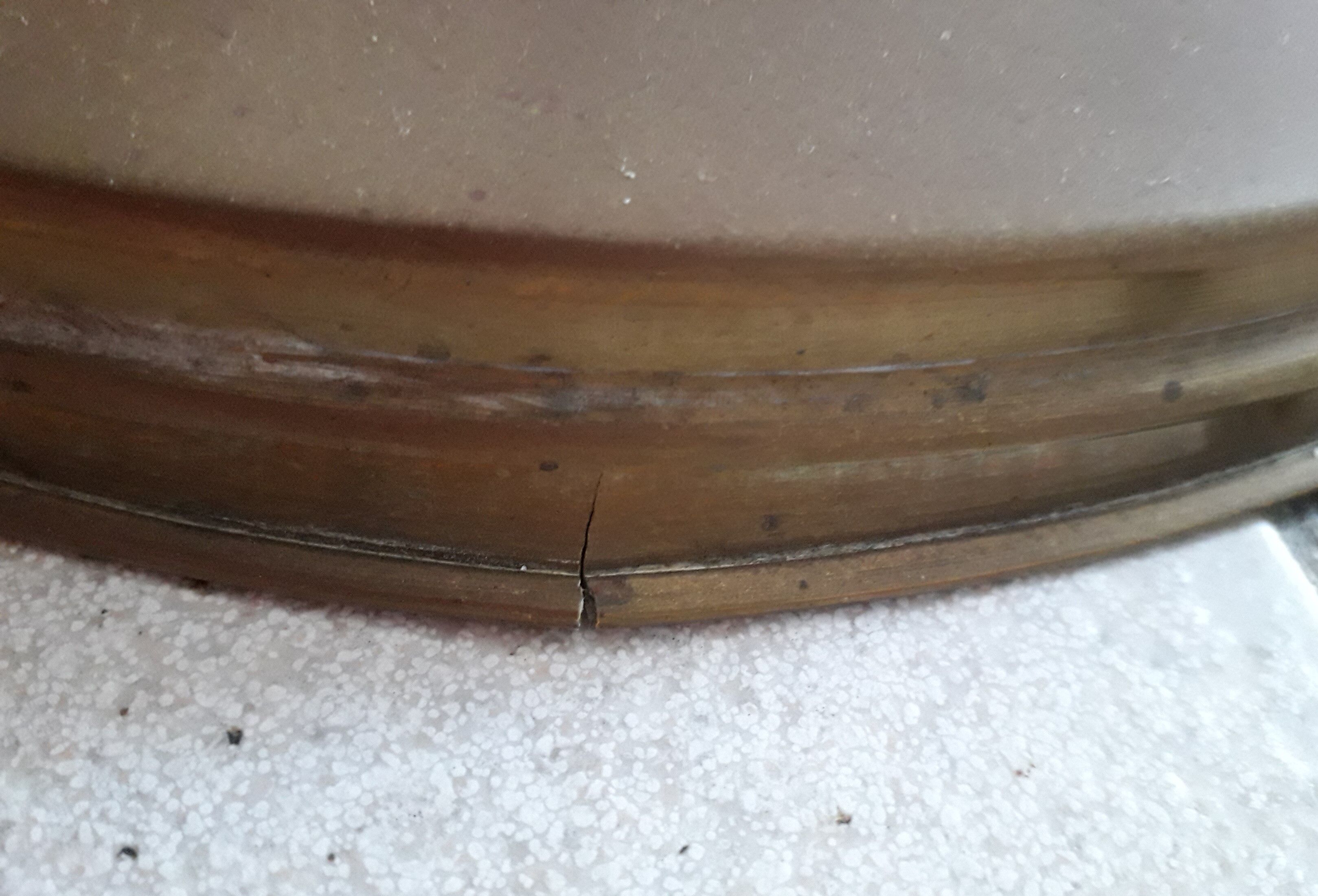 Articulated brass floor lamp