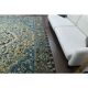 1960s Vintage Persian Handmade Wool Cotton Brown Area Rug 278x354
