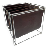 70s Design: Vintage Magazine Rack or Vinyl Record Holder – Max Sauze