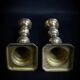 Pair of Victorian copper and brass candlesticks