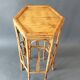 Vintage bamboo pedestal table.