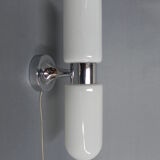 Vintage wall lamp with 2 glass caps