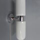 Vintage wall lamp with 2 glass caps