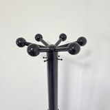 80s Stylish Black Coat Rack and Umbrella Stand