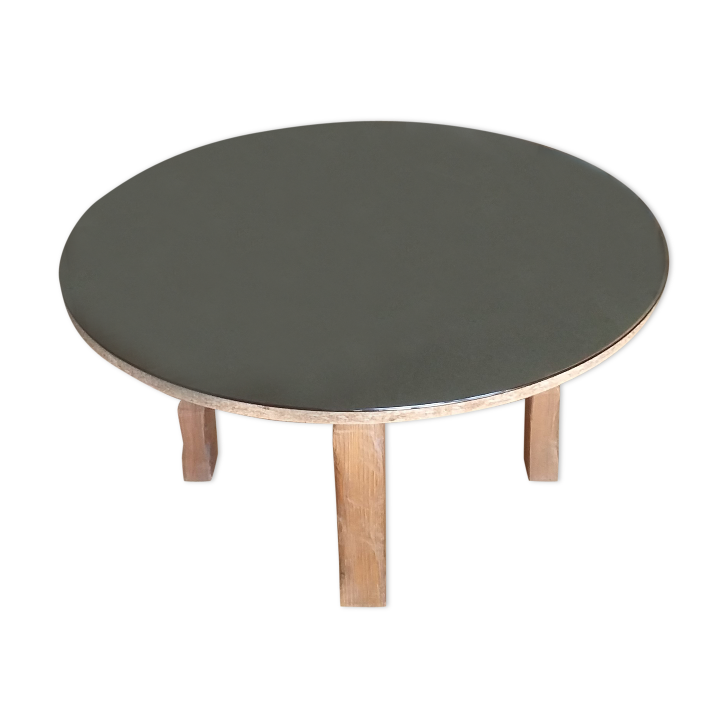 Coffee table glass and wood