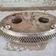 Dish warmer in silver metal openwork Goldsmith of France