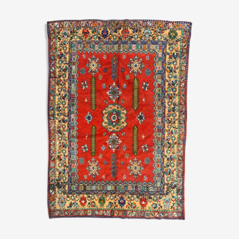 Tapis vintage marocain rabat fait main 175x255 cm