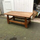 Brutalist oak coffee table, 1960s