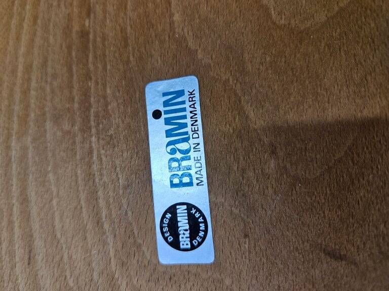 Set of Two Midcentury Rare Dining Chairs Bramin, Denmark, 1960s