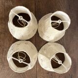 Clip-on lampshades in fabric and beads