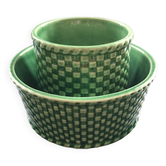 Set 2 pots green slurry