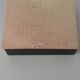 Christofle box in hammered silver metal and wood