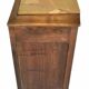 Wooden bedside table and art nouveau marble