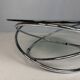 Table basse Mac en chrome et verre fumé de Miniforms, Italie, années 1970