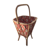 Rattan sewing basket