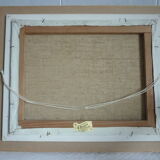 Tablau painting with seaside oil signed