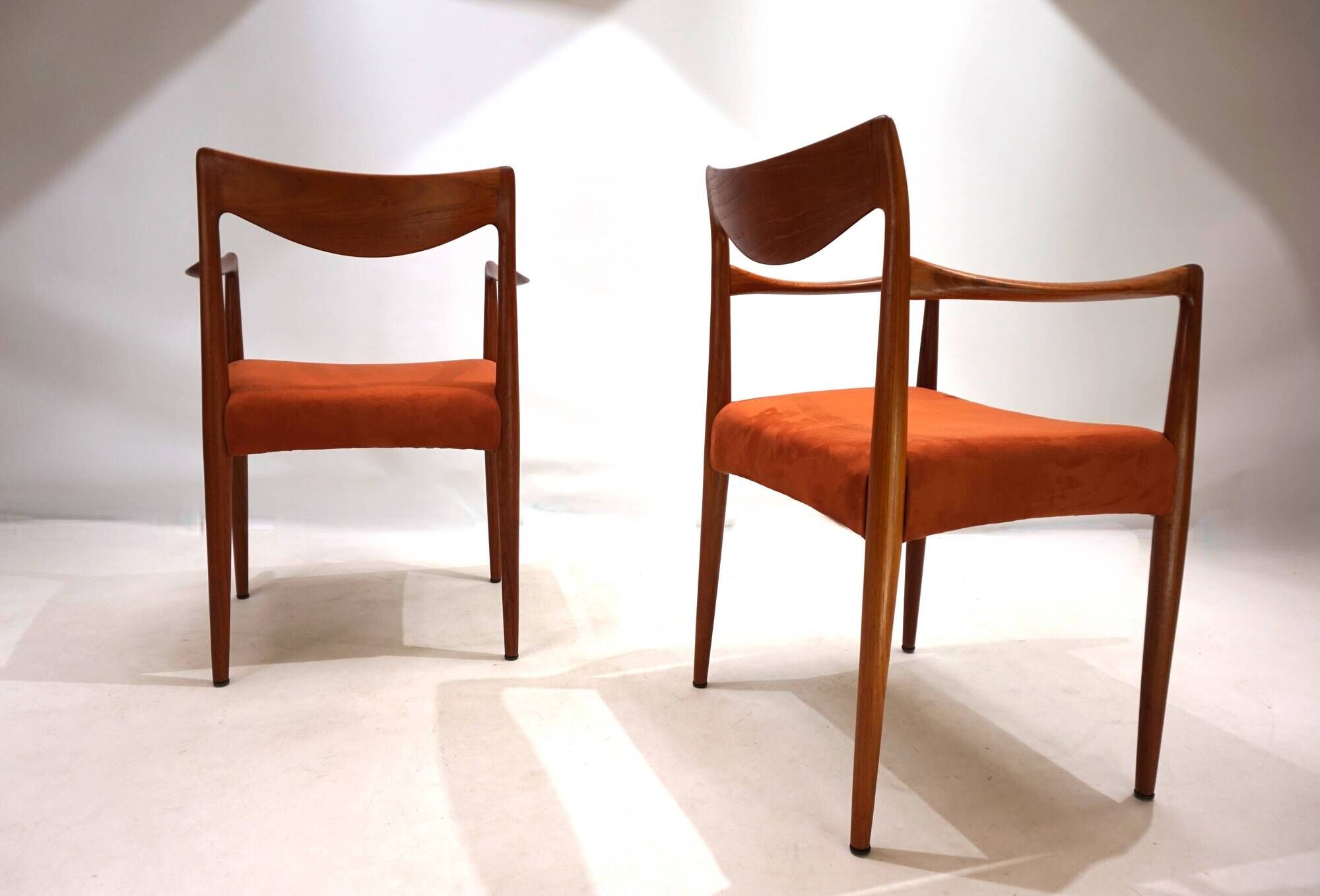 Set of 2 Gustav Bahus Bambi teak chairs by Rolf Rastad & Adolf Relling, 196