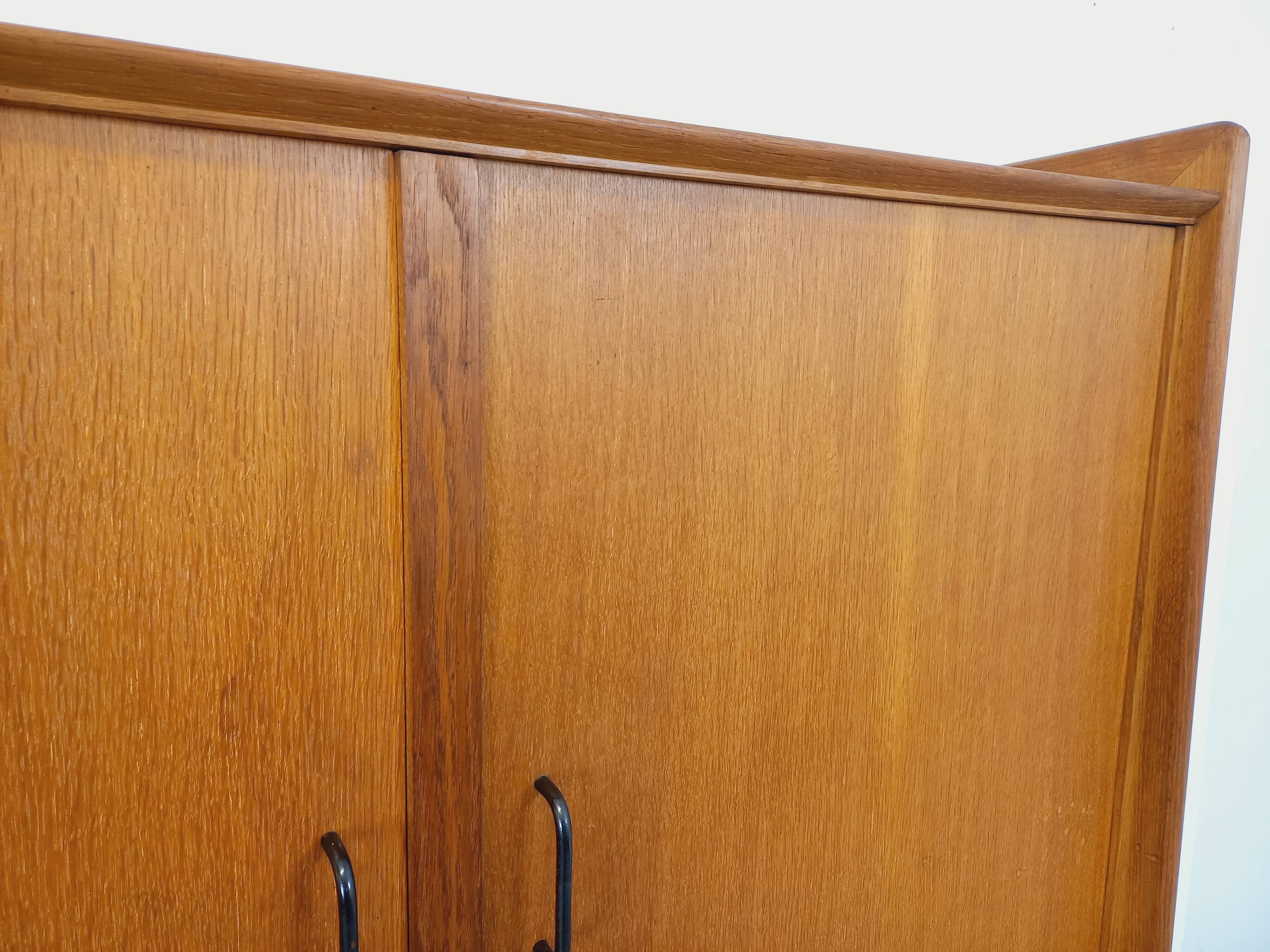 Vintage oak wardrobe from the 50s and 60s.