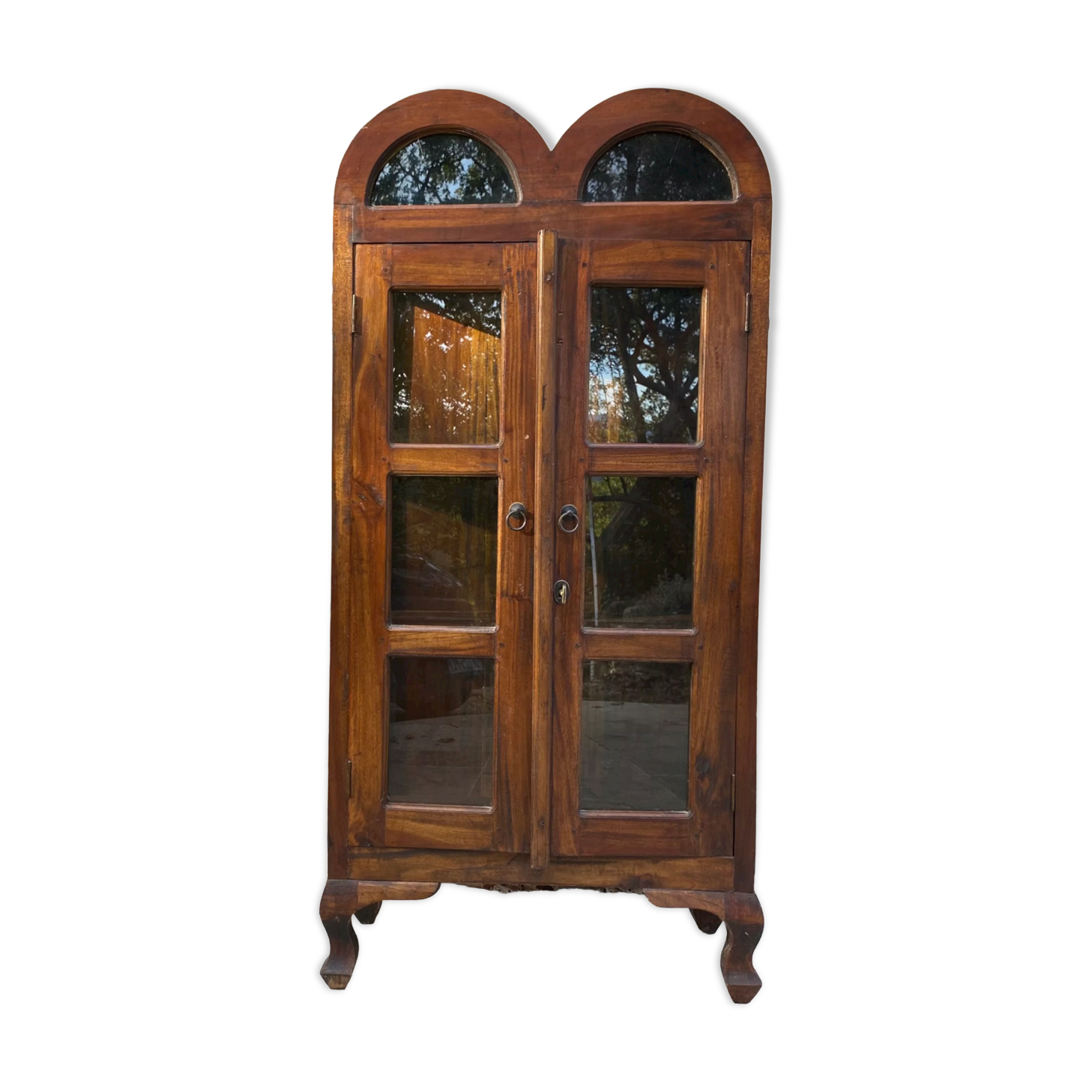 Exotic showcase cabinet 2 doors with key
