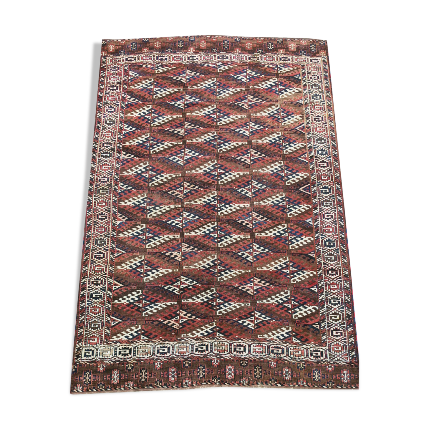 fine antique yomud tribal main carpet 1890 294x202cm