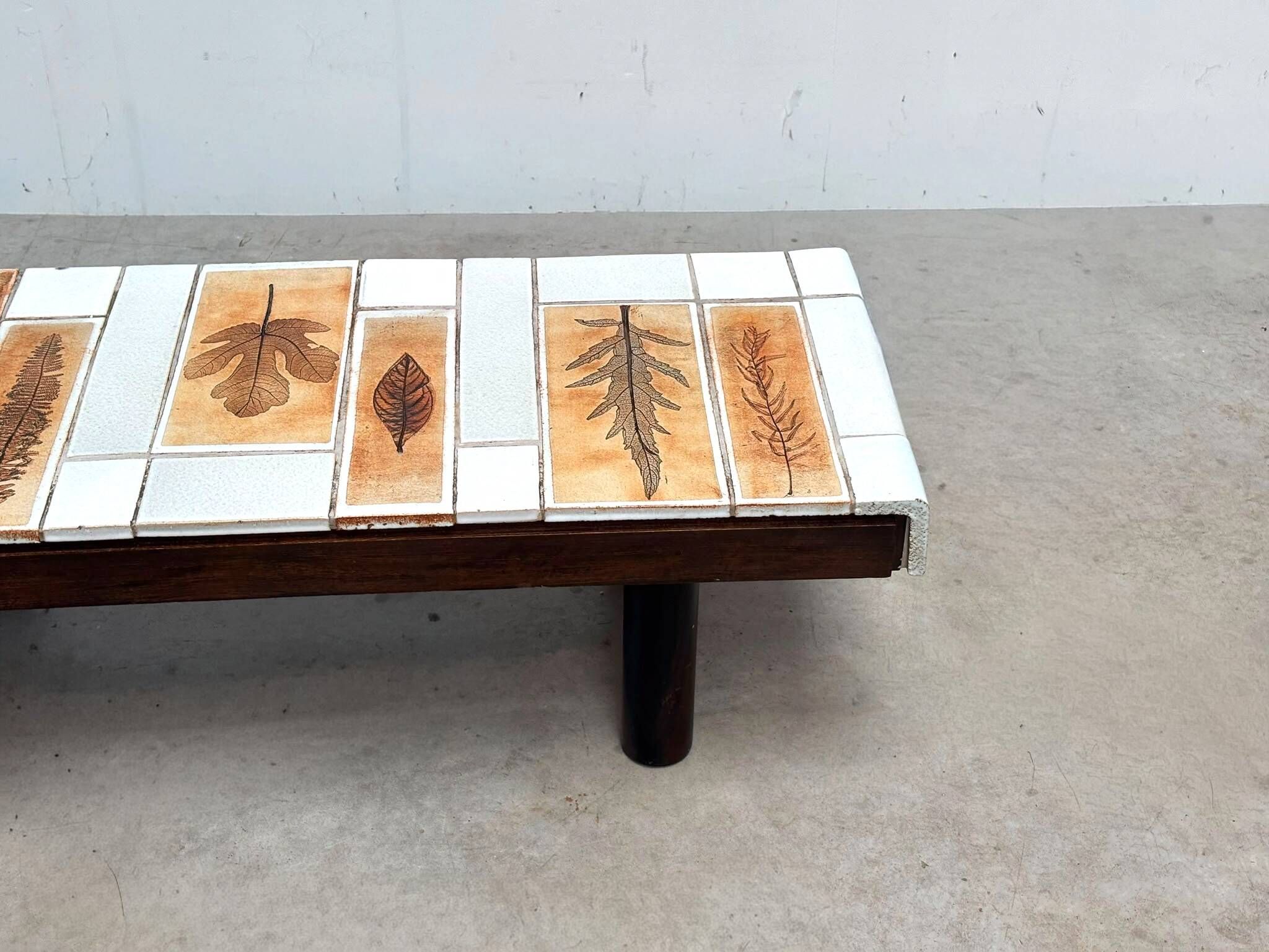 Roger Capron white ceramic coffee table