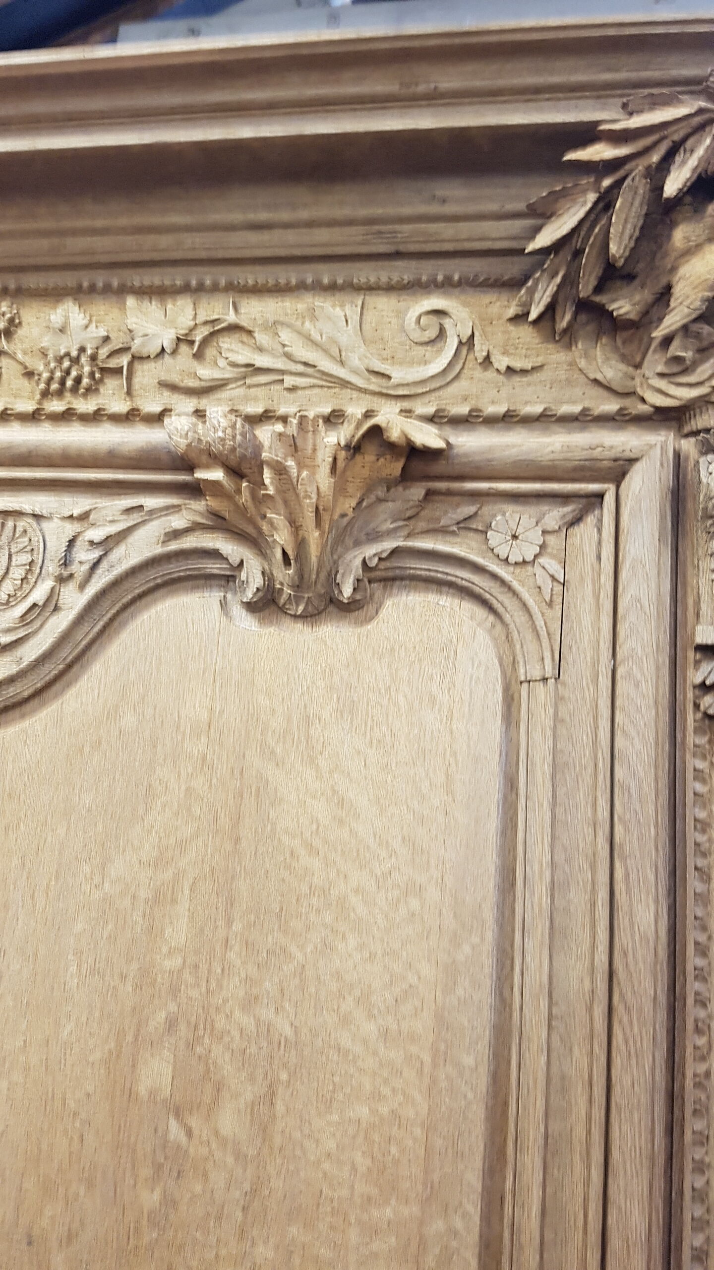 Old Norman wardrobe stripped